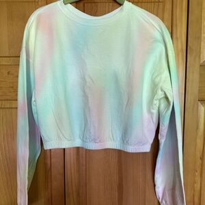 Pastel Tie-Dye Girl's Crop Top